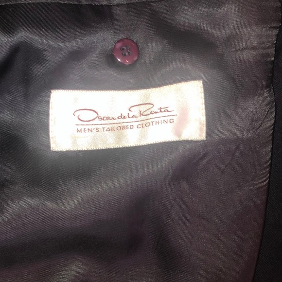 Oscar De La Renta blue blazer 2 button size 48R - Picture 7 of 9